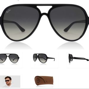 Black Ray Ban Cat 5000 sunglasses